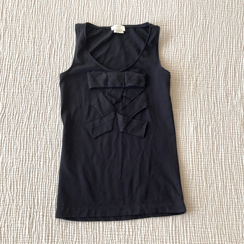 Kate Spade Black Bow Sleeveless Tank Size XS